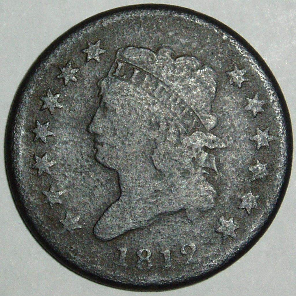 1812-Classic-Head-Large-Cent,-Sheldon-290-Small-Date,-Rarity-1